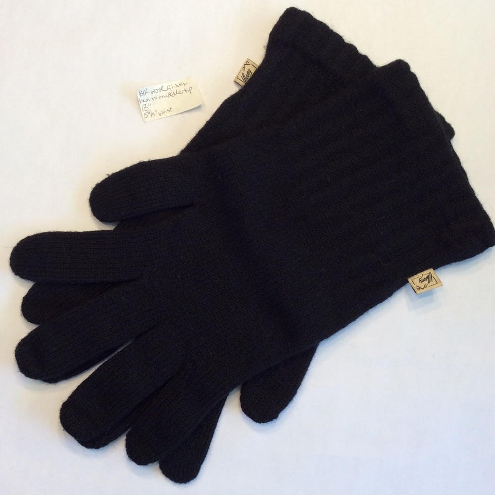 Wool Black Gloves